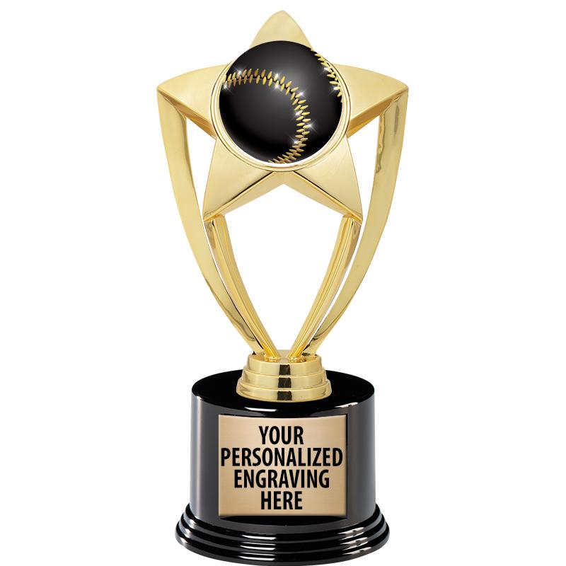 GOLD STAR INSERT TR W/BLK BASE