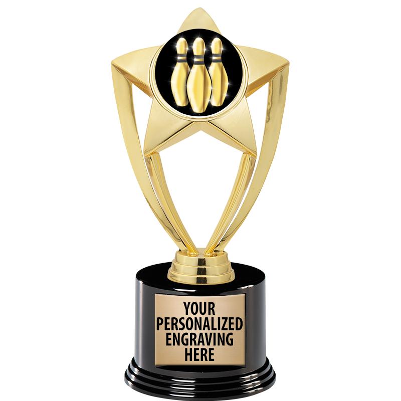 GOLD STAR INSERT TR W/BLK BASE