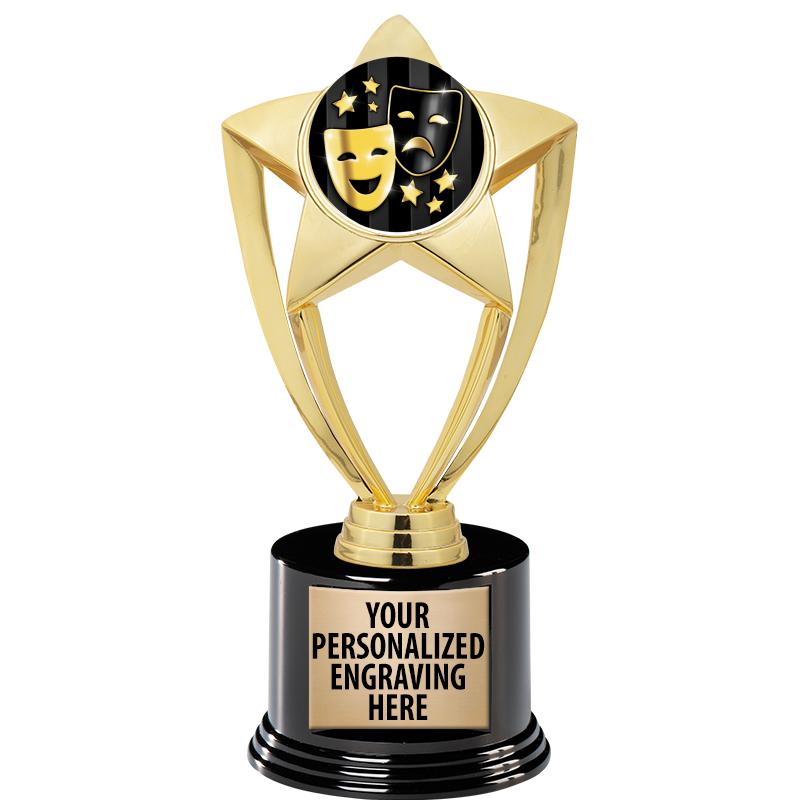 GOLD STAR INSERT TR W/BLK BASE