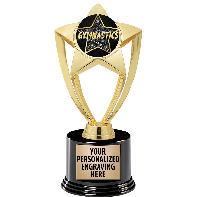 GOLD STAR INSERT TR W/BLK BASE