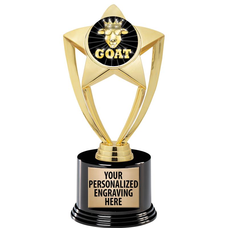 GOLD STAR INSERT TR W/BLK BASE