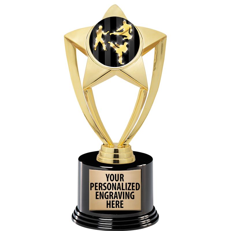 GOLD STAR INSERT TR W/BLK BASE