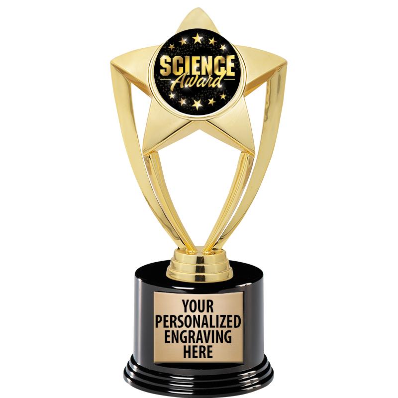 GOLD STAR INSERT TR W/BLK BASE