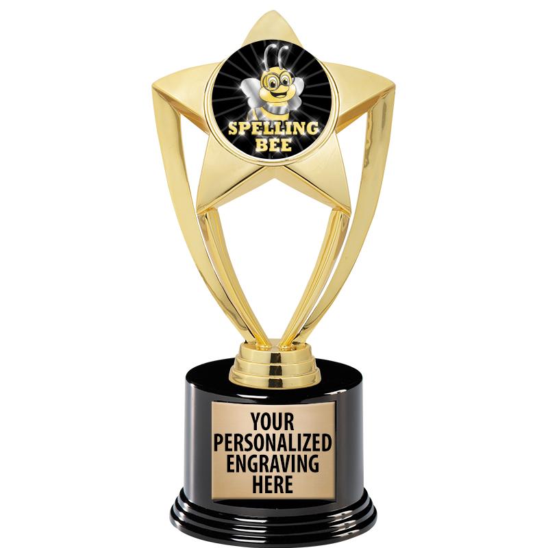 GOLD STAR INSERT TR W/BLK BASE