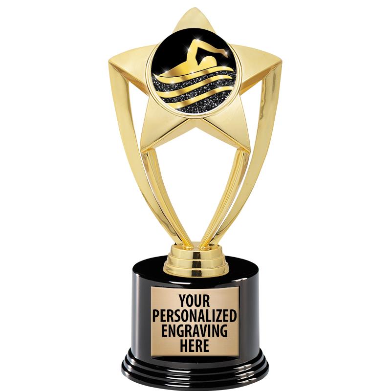 GOLD STAR INSERT TR W/BLK BASE