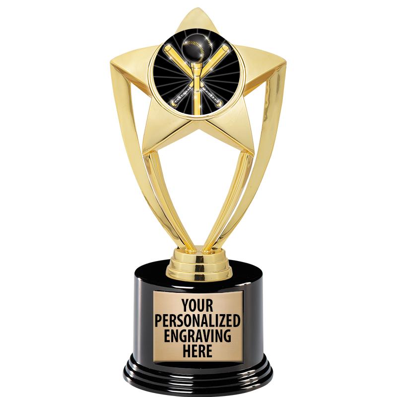 GOLD STAR INSERT TR W/BLK BASE