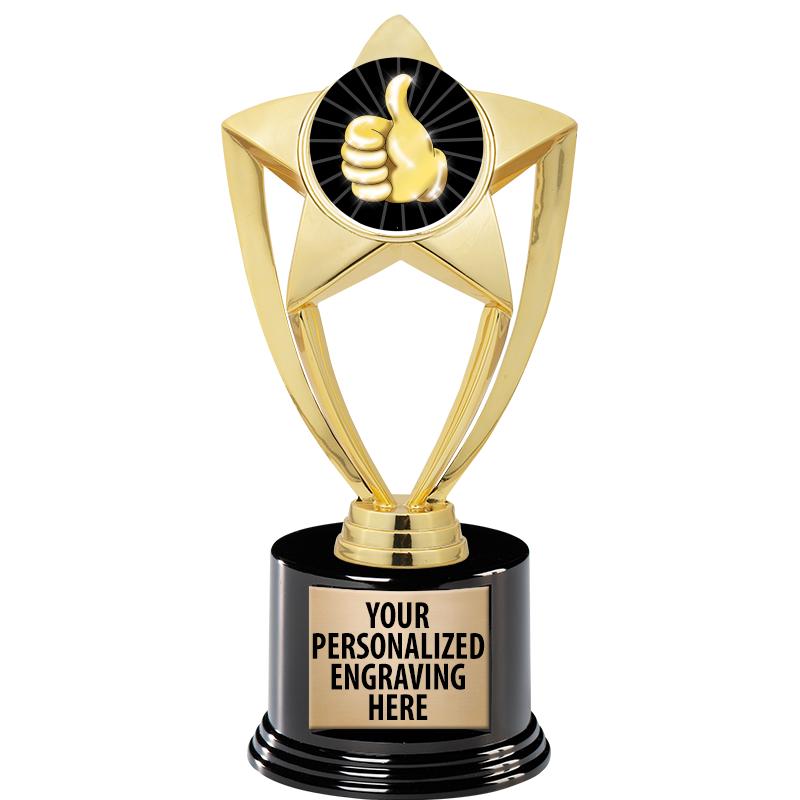 GOLD STAR INSERT TR W/BLK BASE