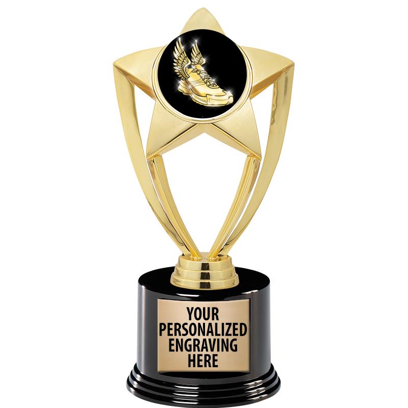 GOLD STAR INSERT TR W/BLK BASE