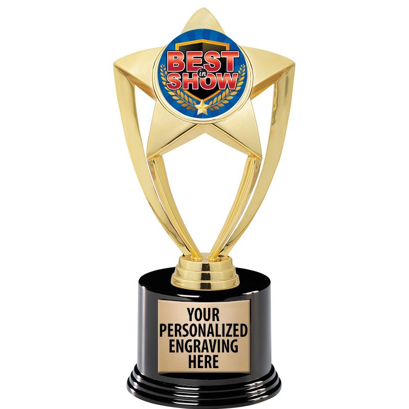 GOLD STAR INSERT TR W/BLK BASE