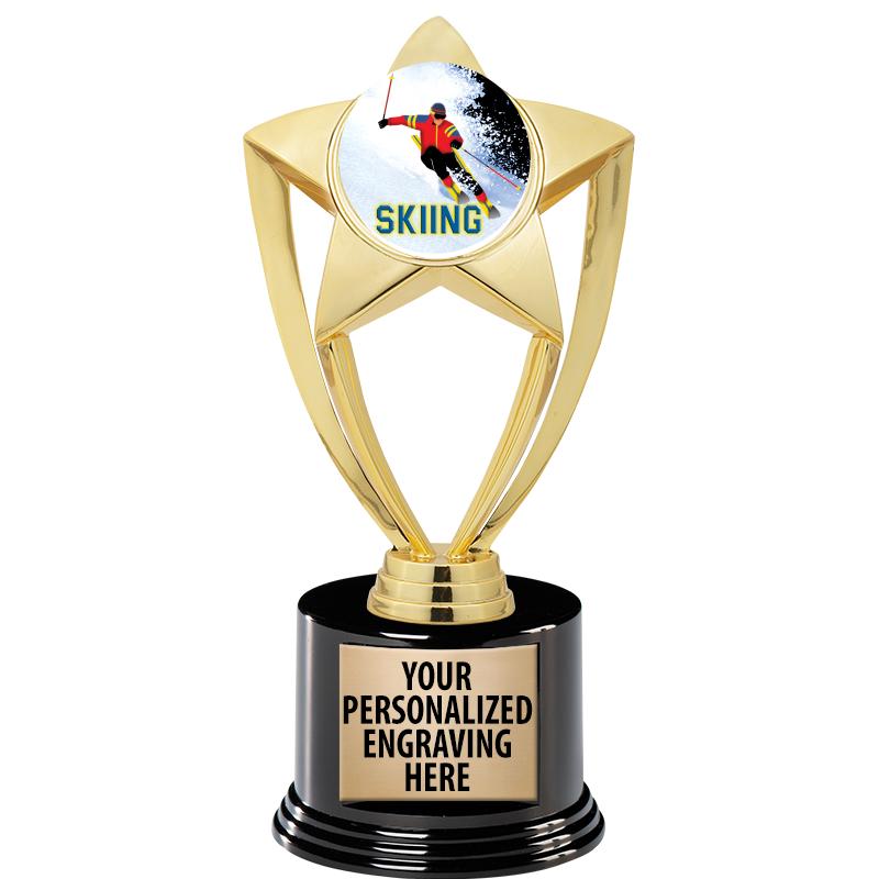 GOLD STAR INSERT TR W/BLK BASE