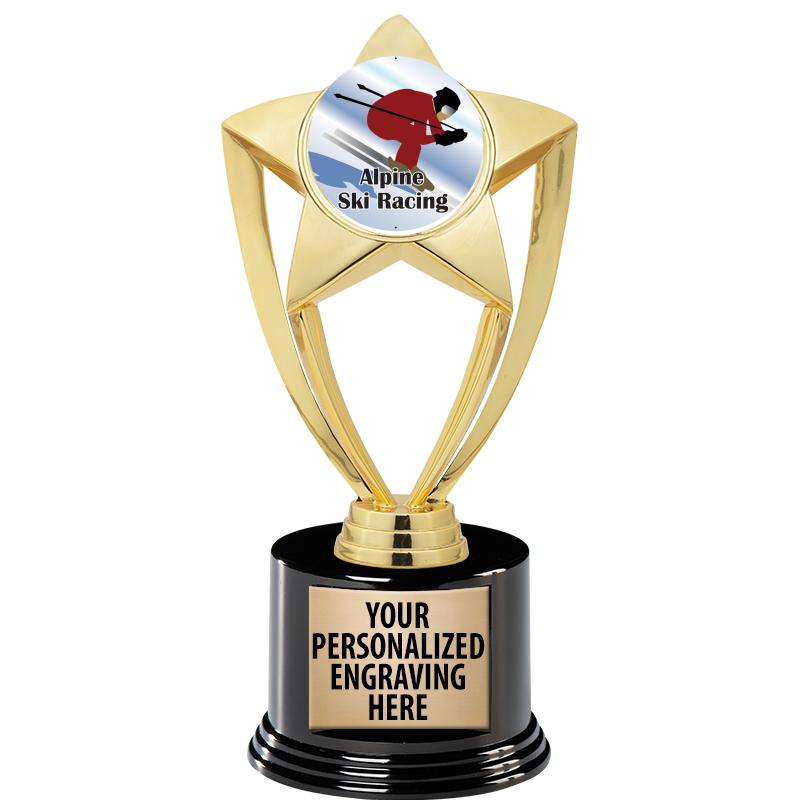 GOLD STAR INSERT TR W/BLK BASE