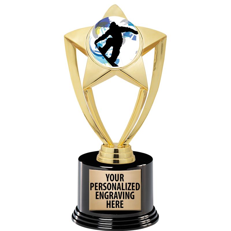 GOLD STAR INSERT TR W/BLK BASE