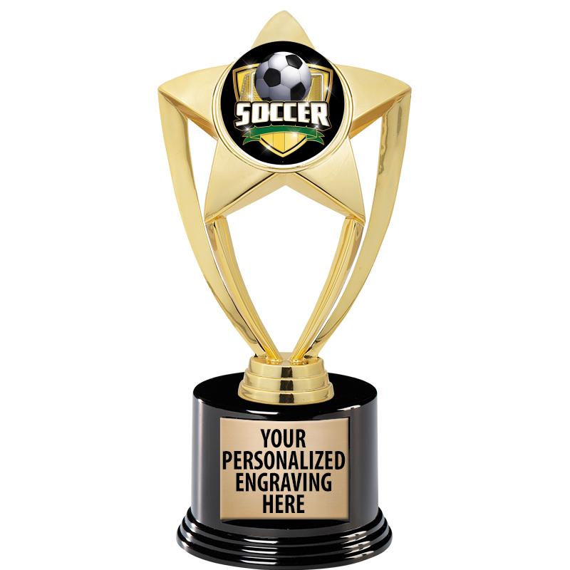 GOLD STAR INSERT TR W/BLK BASE