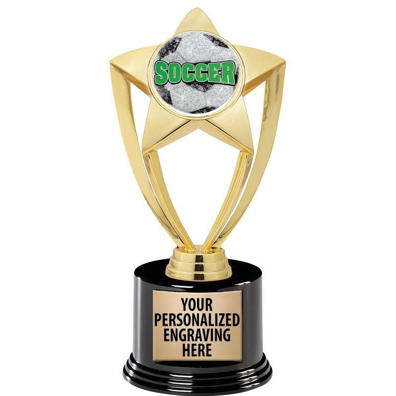 GOLD STAR INSERT TR W/BLK BASE