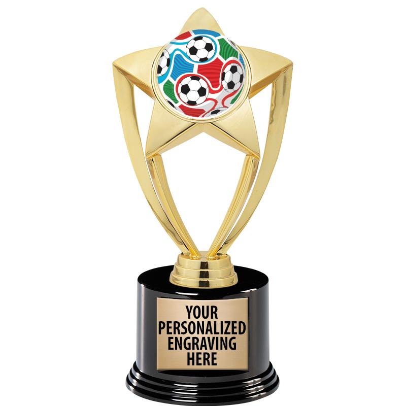 GOLD STAR INSERT TR W/BLK BASE