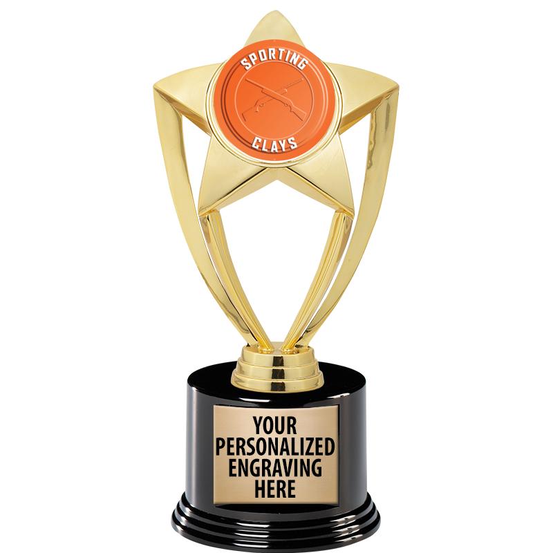 GOLD STAR INSERT TR W/BLK BASE