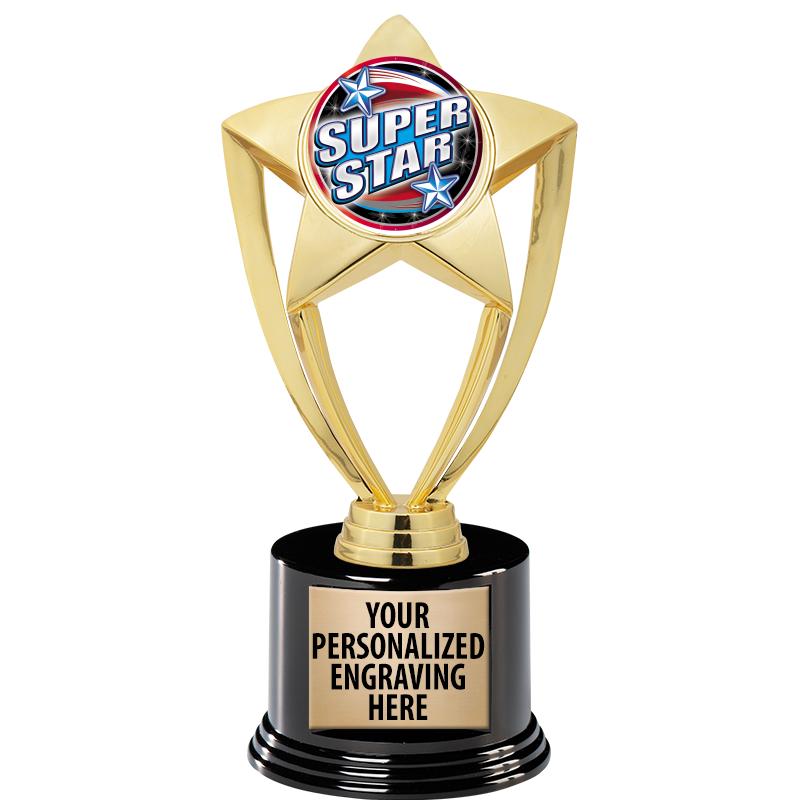 GOLD STAR INSERT TR W/BLK BASE