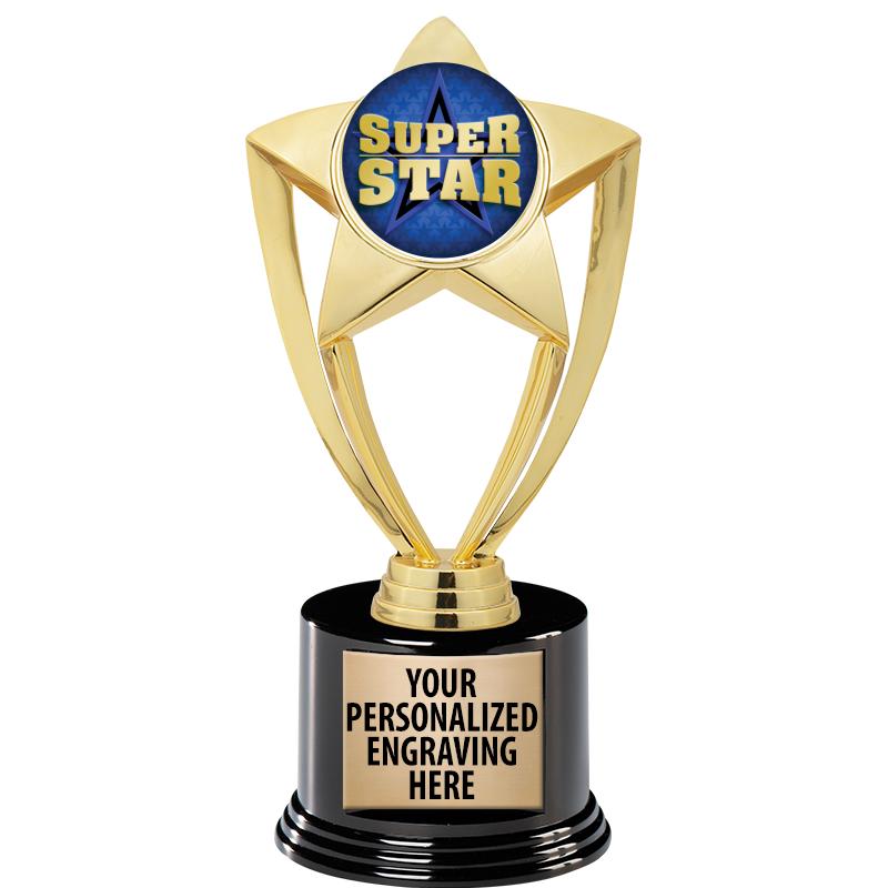 GOLD STAR INSERT TR W/BLK BASE