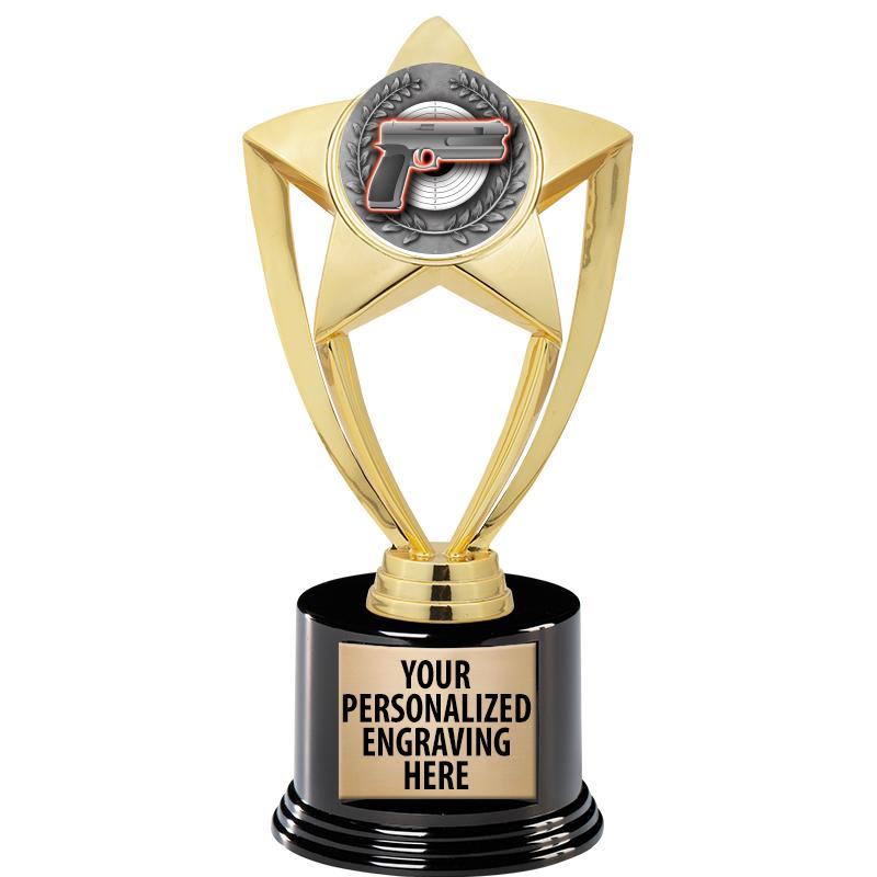 GOLD STAR INSERT TR W/BLK BASE