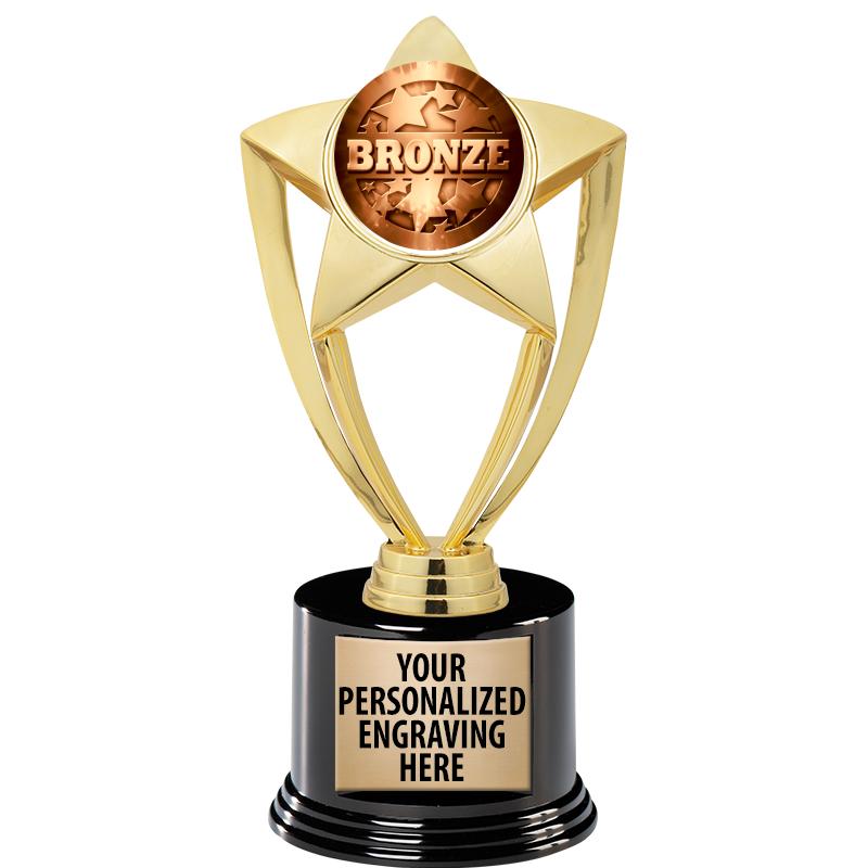 GOLD STAR INSERT TR W/BLK BASE