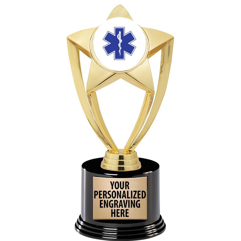 GOLD STAR INSERT TR W/BLK BASE