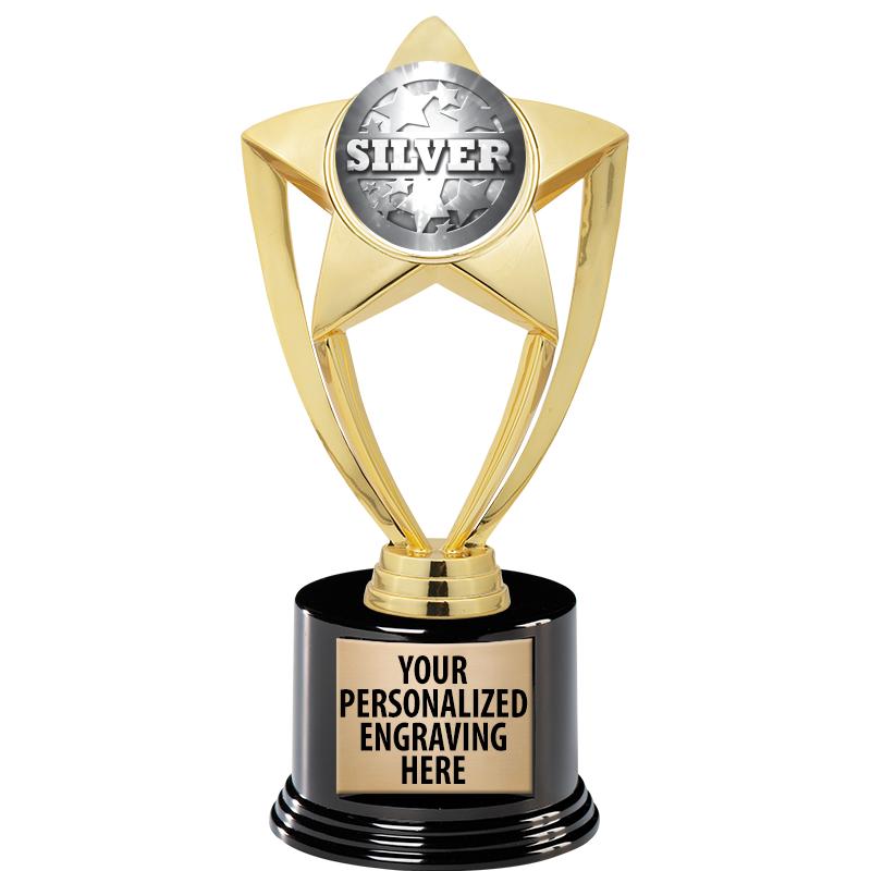 GOLD STAR INSERT TR W/BLK BASE