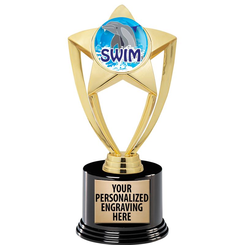 GOLD STAR INSERT TR W/BLK BASE