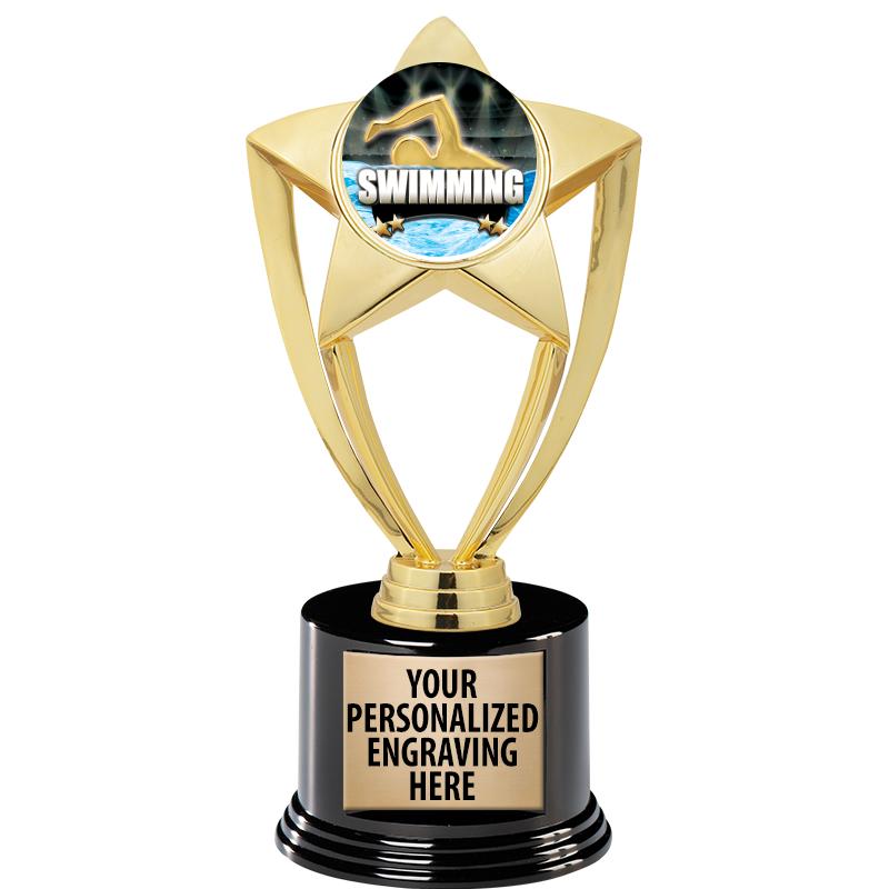 GOLD STAR INSERT TR W/BLK BASE