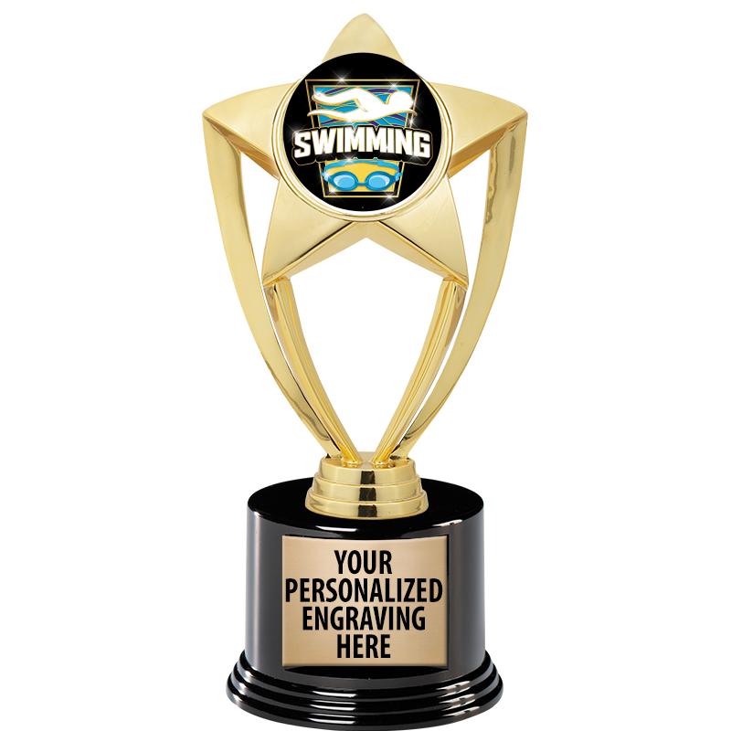 GOLD STAR INSERT TR W/BLK BASE