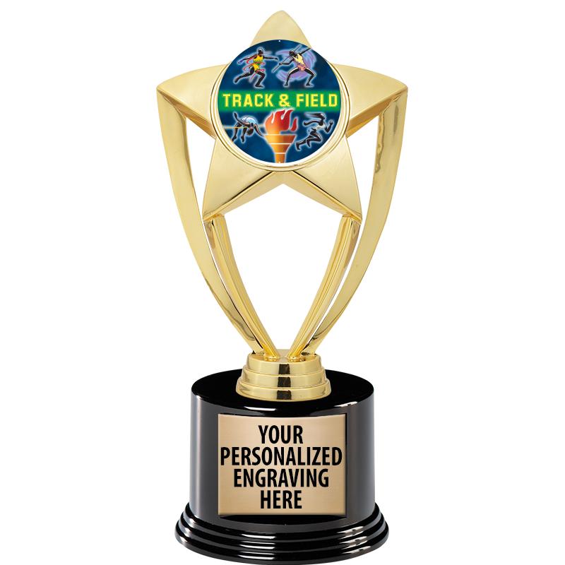 GOLD STAR INSERT TR W/BLK BASE