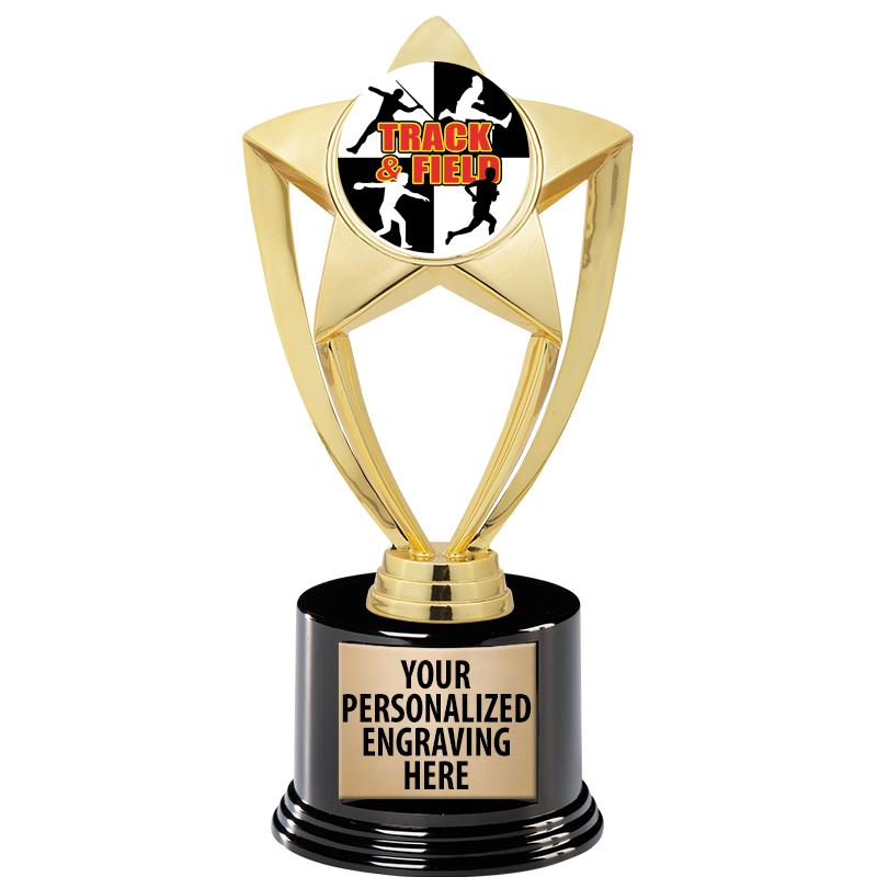 GOLD STAR INSERT TR W/BLK BASE