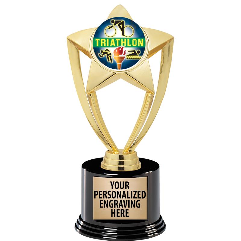 GOLD STAR INSERT TR W/BLK BASE