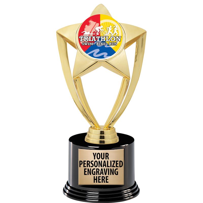 GOLD STAR INSERT TR W/BLK BASE