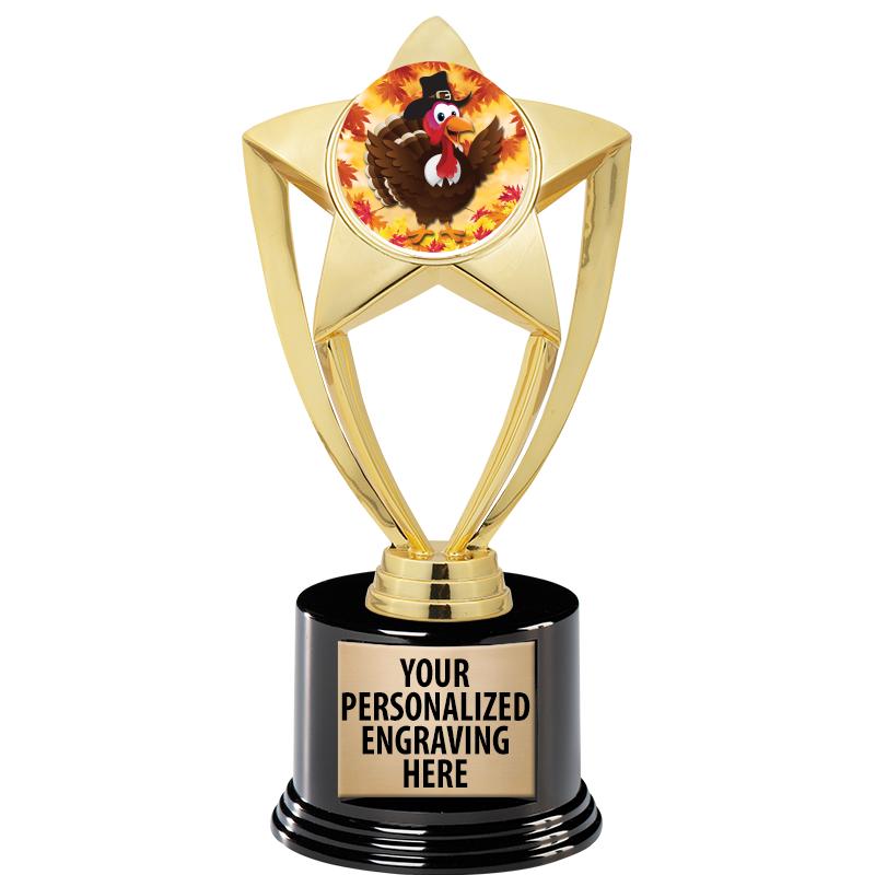 GOLD STAR INSERT TR W/BLK BASE