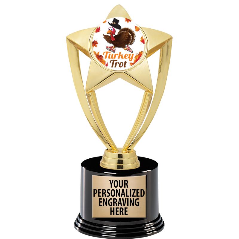 GOLD STAR INSERT TR W/BLK BASE