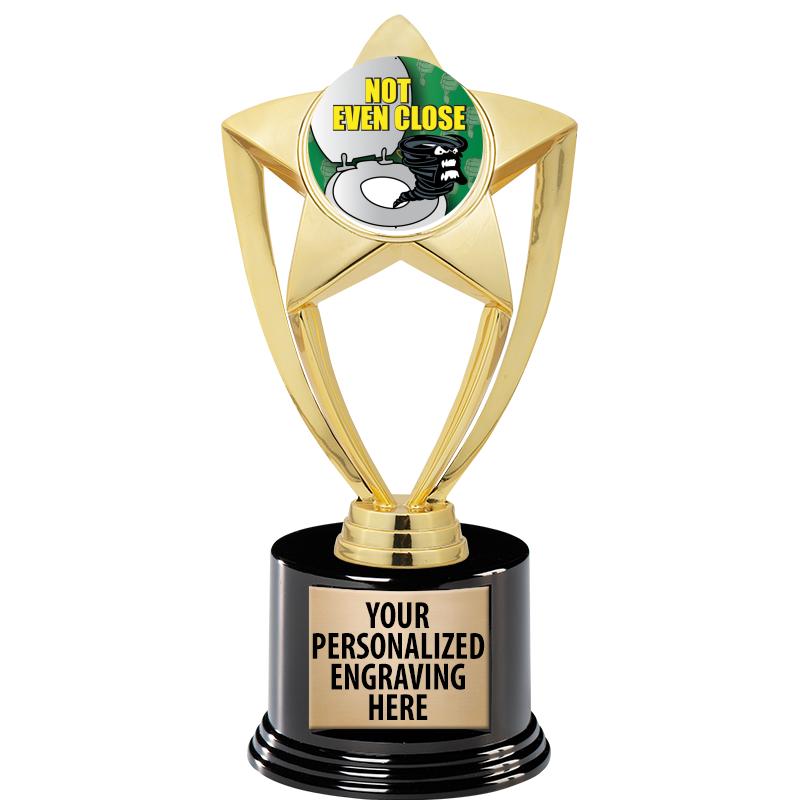 GOLD STAR INSERT TR W/BLK BASE