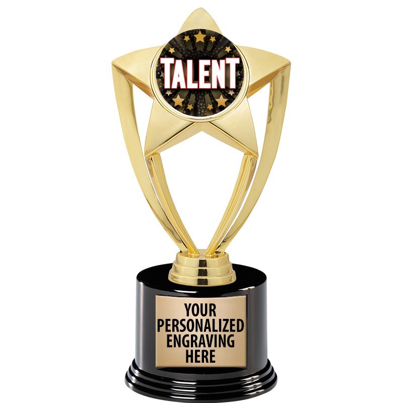 GOLD STAR INSERT TR W/BLK BASE