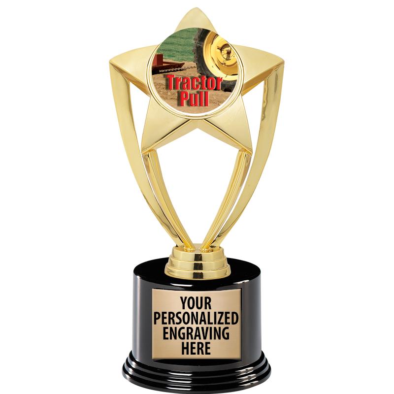 GOLD STAR INSERT TR W/BLK BASE