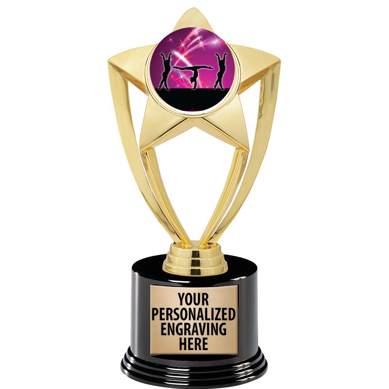 GOLD STAR INSERT TR W/BLK BASE