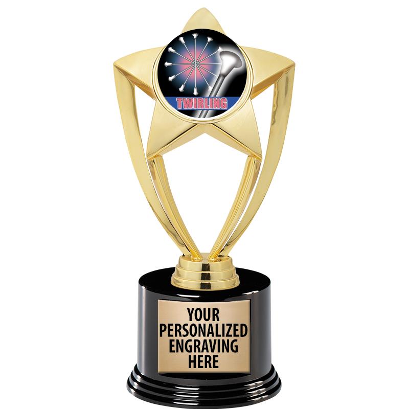 GOLD STAR INSERT TR W/BLK BASE