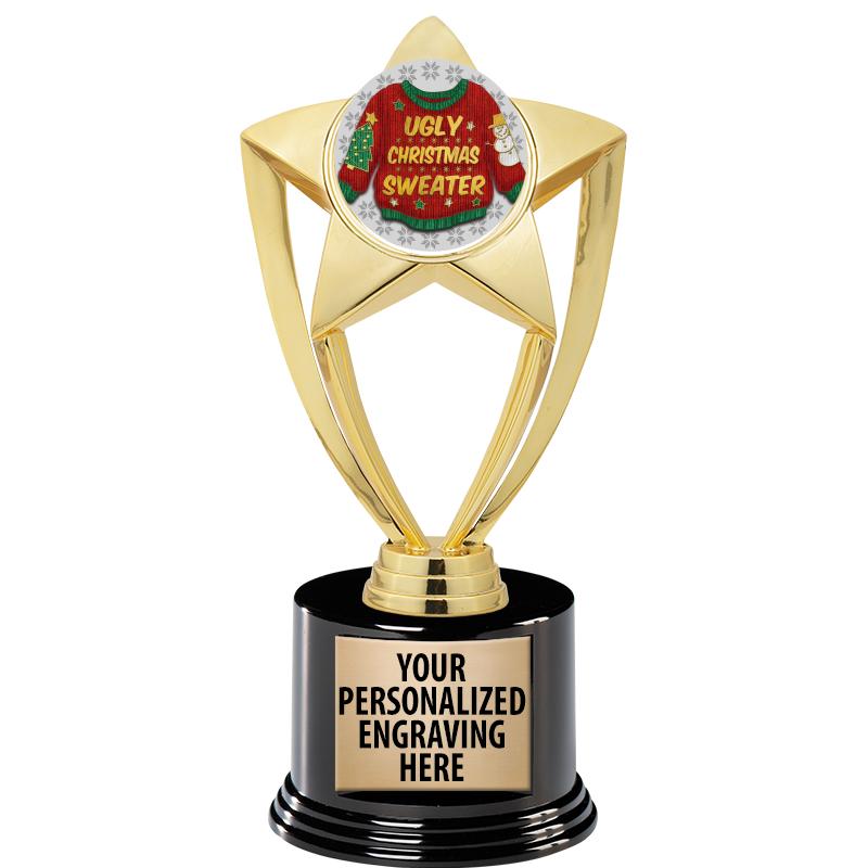 GOLD STAR INSERT TR W/BLK BASE