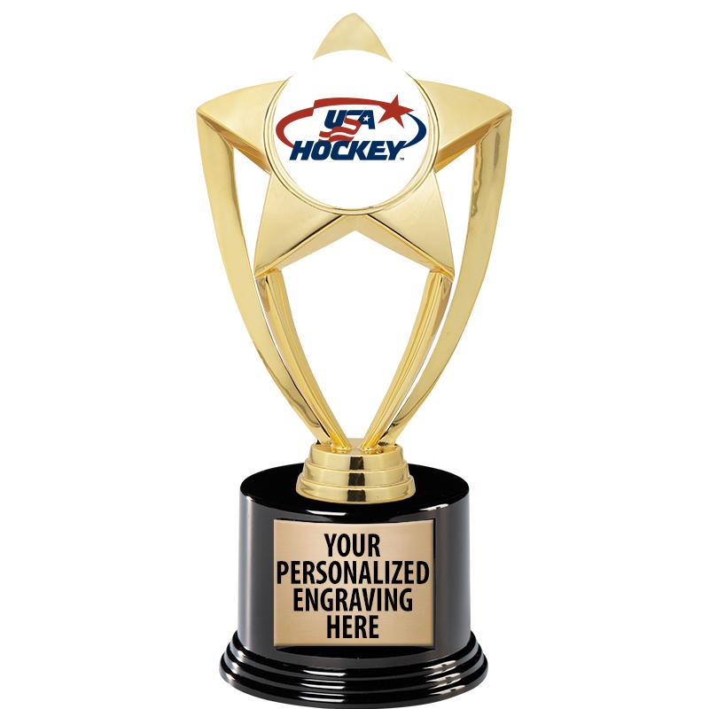 GOLD STAR INSERT TR W/BLK BASE