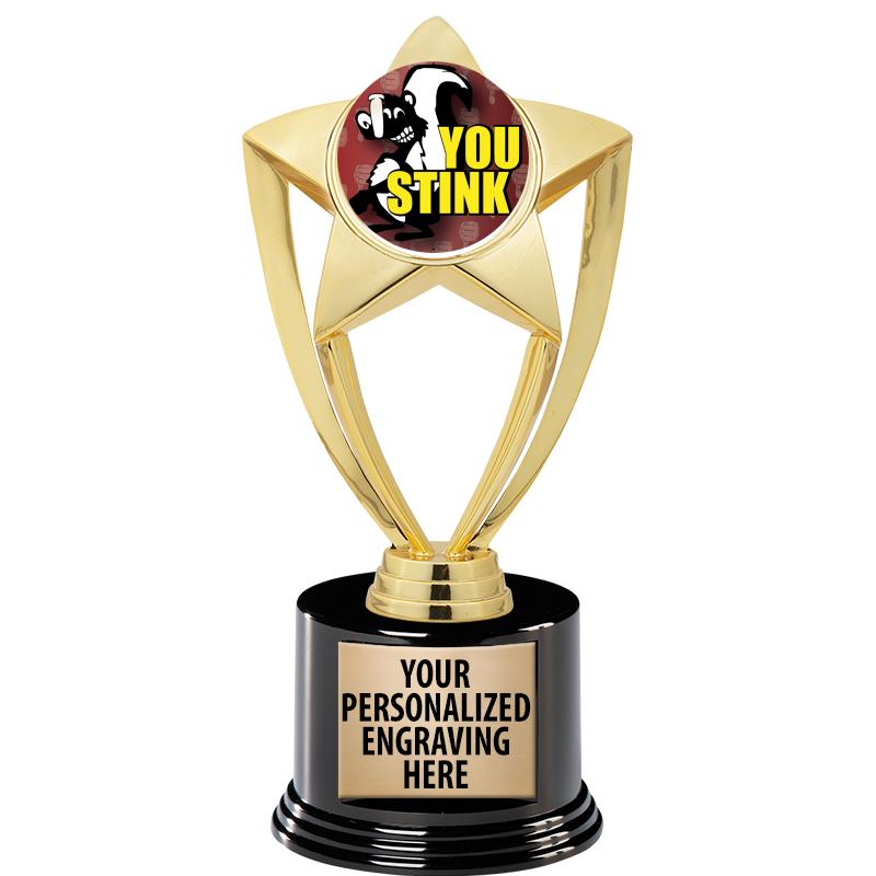 GOLD STAR INSERT TR W/BLK BASE