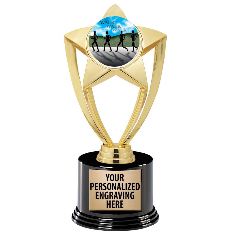 GOLD STAR INSERT TR W/BLK BASE