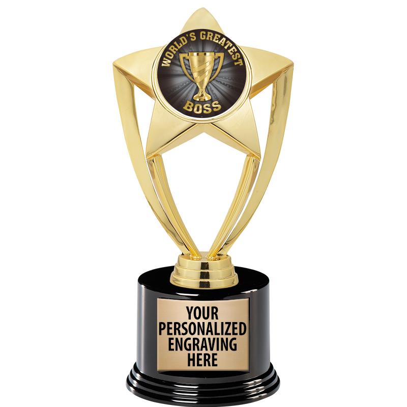 GOLD STAR INSERT TR W/BLK BASE