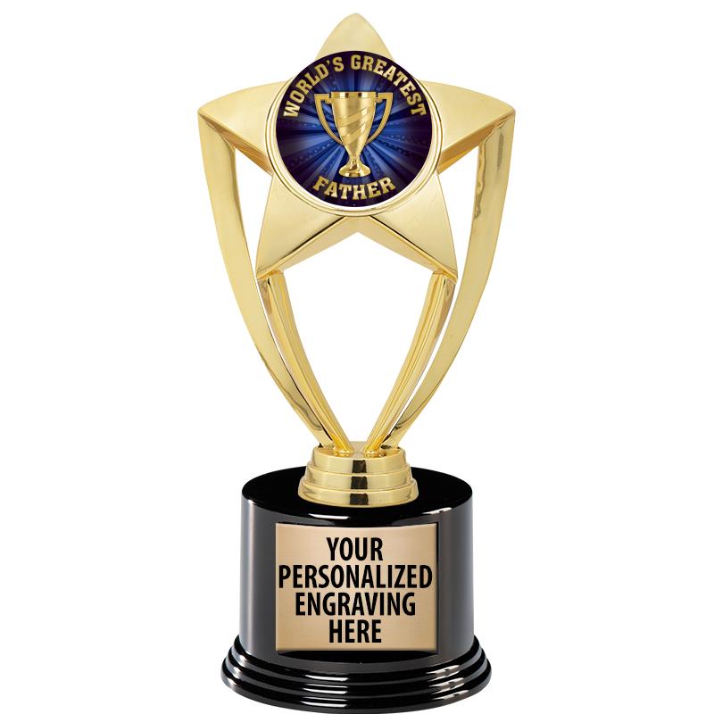 GOLD STAR INSERT TR W/BLK BASE