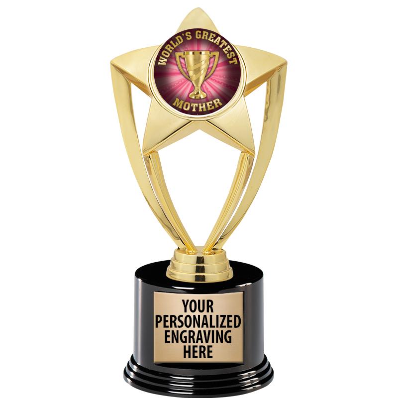 GOLD STAR INSERT TR W/BLK BASE