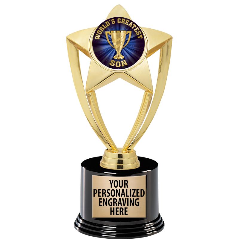 GOLD STAR INSERT TR W/BLK BASE