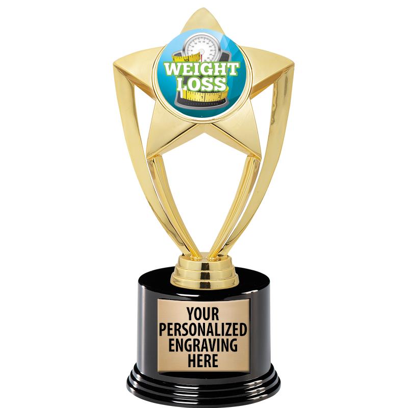 GOLD STAR INSERT TR W/BLK BASE