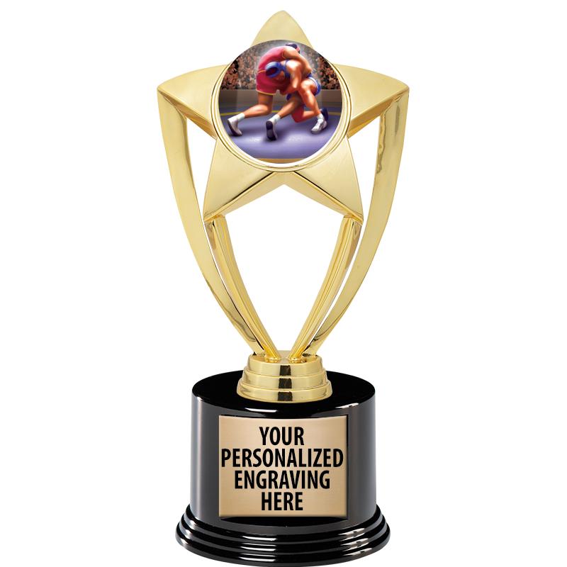 GOLD STAR INSERT TR W/BLK BASE